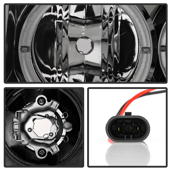 Spyder Nissan Titan 04-14/Armada 04-07 Projector Headlights LED Halo LED Smke PRO-YD-NTI04-HL-SM 5033963