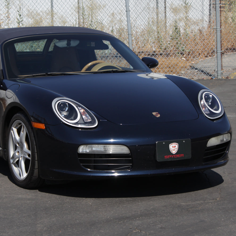 Spyder Porsche Cayman 05-08 Headlights - Halogen Model Only - DRL LED - Black PRO-YD-P98705-DRL-BK 5083197