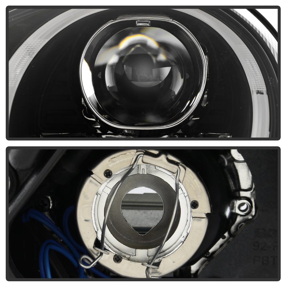 Spyder Porsche Cayman 05-08 Headlights - Halogen Model Only - DRL LED - Black PRO-YD-P98705-DRL-BK 5083197