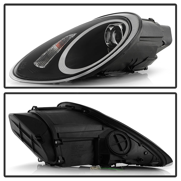 Spyder Porsche Cayman 05-08 Headlights - Halogen Model Only - Black PRO-YD-P98705-HID-DRL-BK 5083210