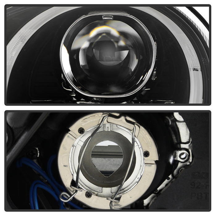 Spyder Porsche Cayman 05-08 Headlights - Halogen Model Only - Black PRO-YD-P98705-HID-DRL-BK 5083210