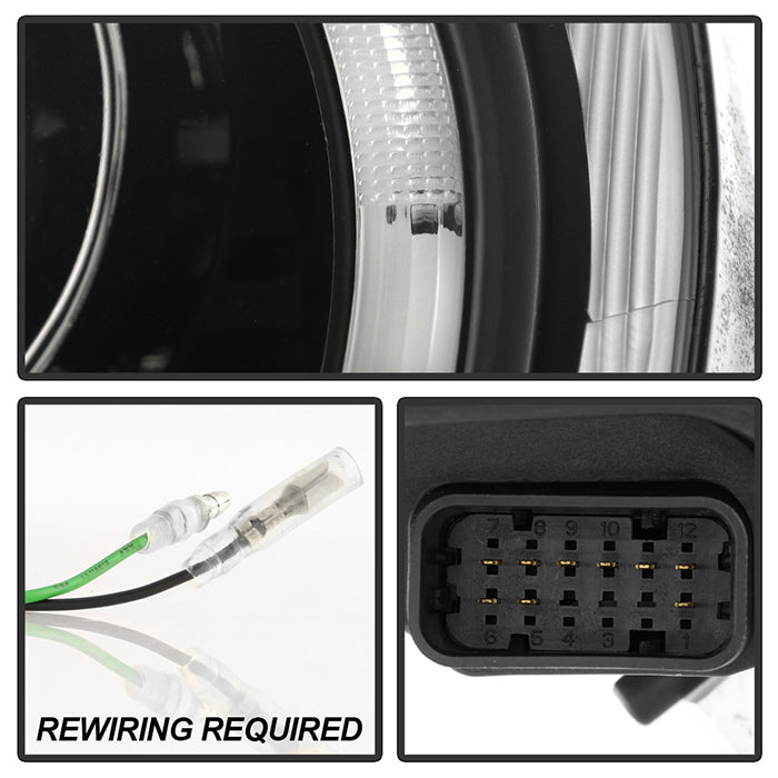 Spyder Porsche Cayman 05-08 Headlights - Halogen Model Only - Black PRO-YD-P98705-HID-DRL-BK 5083210
