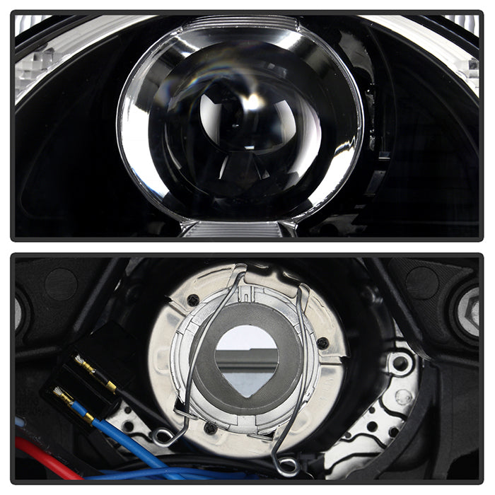 Spyder Porsche 911 997 2005-2009 Projector Headlights Halogen Model DRL LED Blk PRO-YD-P99705-DRL-BK 5080134