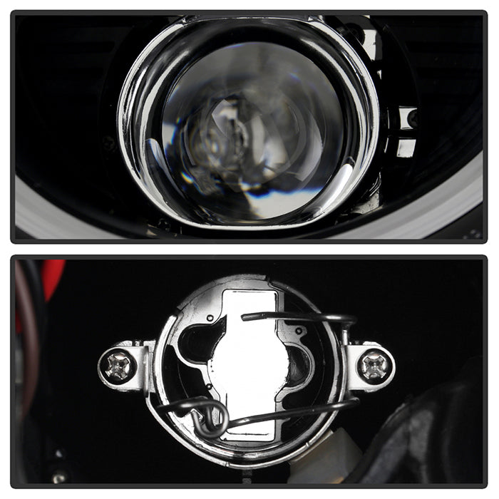 Spyder Porsche 911 997 2005-2009 Projector Headlights Halogen Model DRL LED Blk PRO-YD-P99705-DRL-BK 5080134