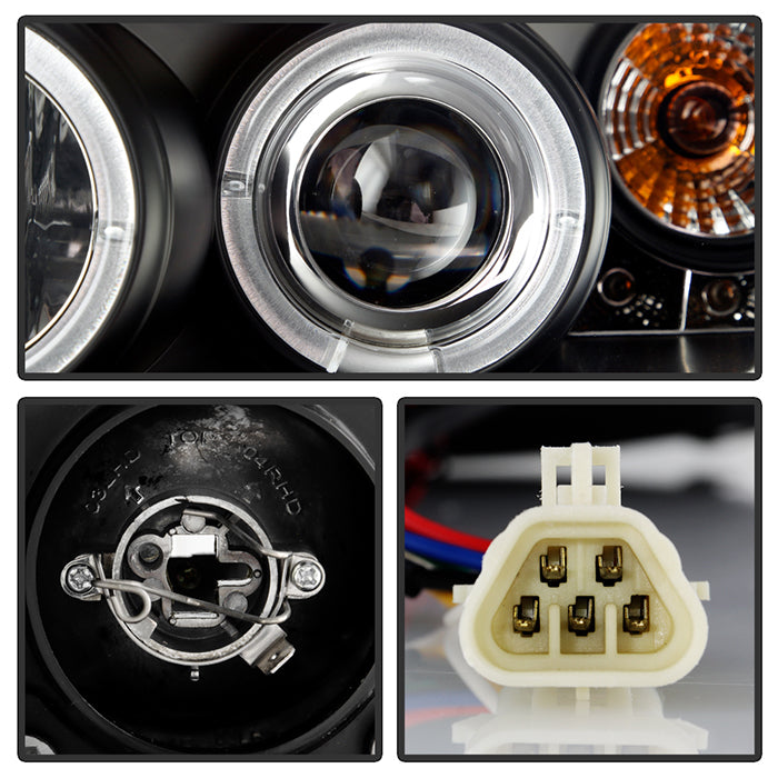 Spyder Pontiac G6 2/4DR 05-08 Projector Headlights LED Halo LED Blk PRO-YD-PG605-HL-BK 5011596