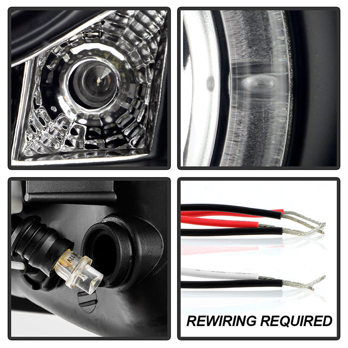 Spyder Pontiac G6 2/4DR 05-08 Projector Headlights LED Halo LED Blk PRO-YD-PG605-HL-BK 5011596