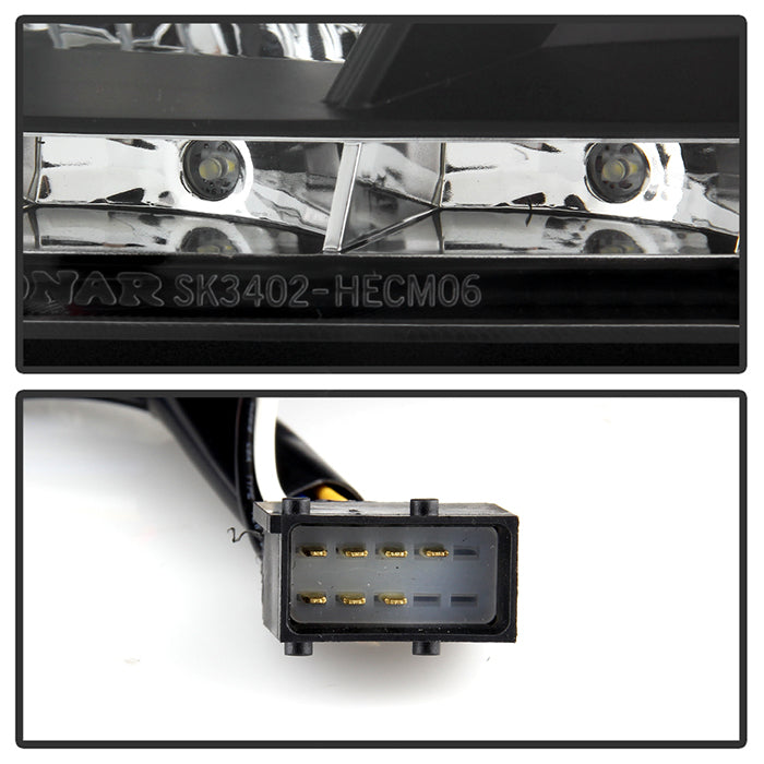 Spyder Pontiac G8 08-09 Projector Headlights DRL Black High H1 Low H7 PRO-YD-PG808-DRL-BK 5011626