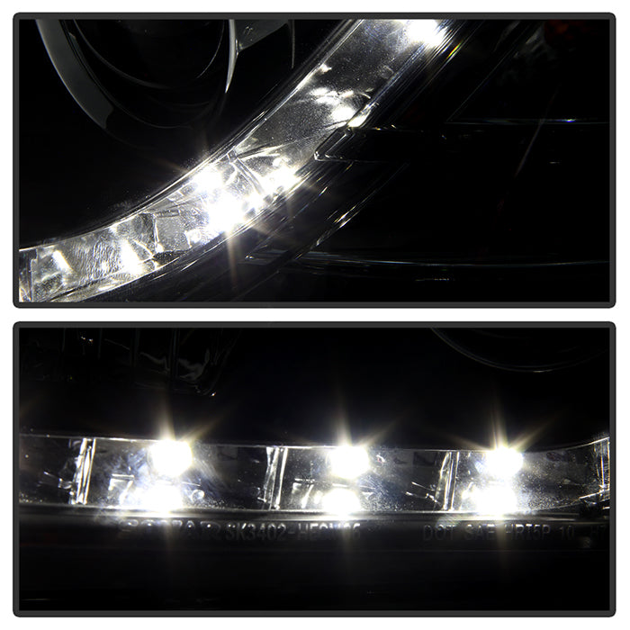Spyder Pontiac G8 08-09 Projector Headlights DRL Black High H1 Low H7 PRO-YD-PG808-DRL-BK 5011626
