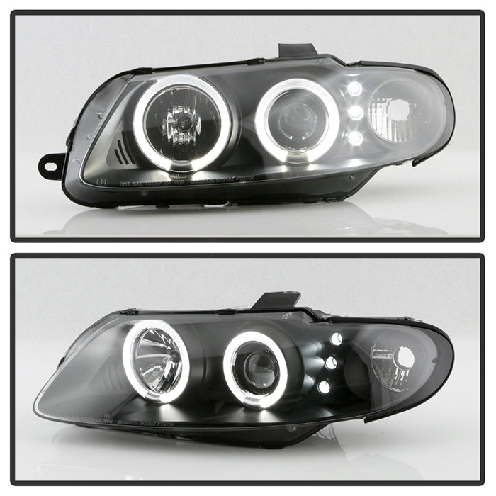 Spyder Pontiac GTO 04-06 Projector Headlights LED Halo LED Black High H1 Low H1 PRO-YD-PGTO04-HL-BK 5011749