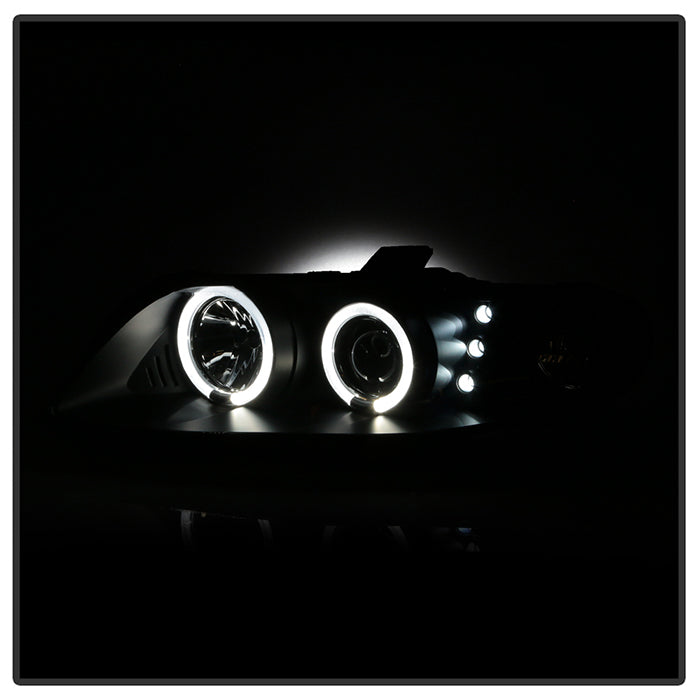 Spyder Pontiac GTO 04-06 Projector Headlights LED Halo LED Black High H1 Low H1 PRO-YD-PGTO04-HL-BK 5011749