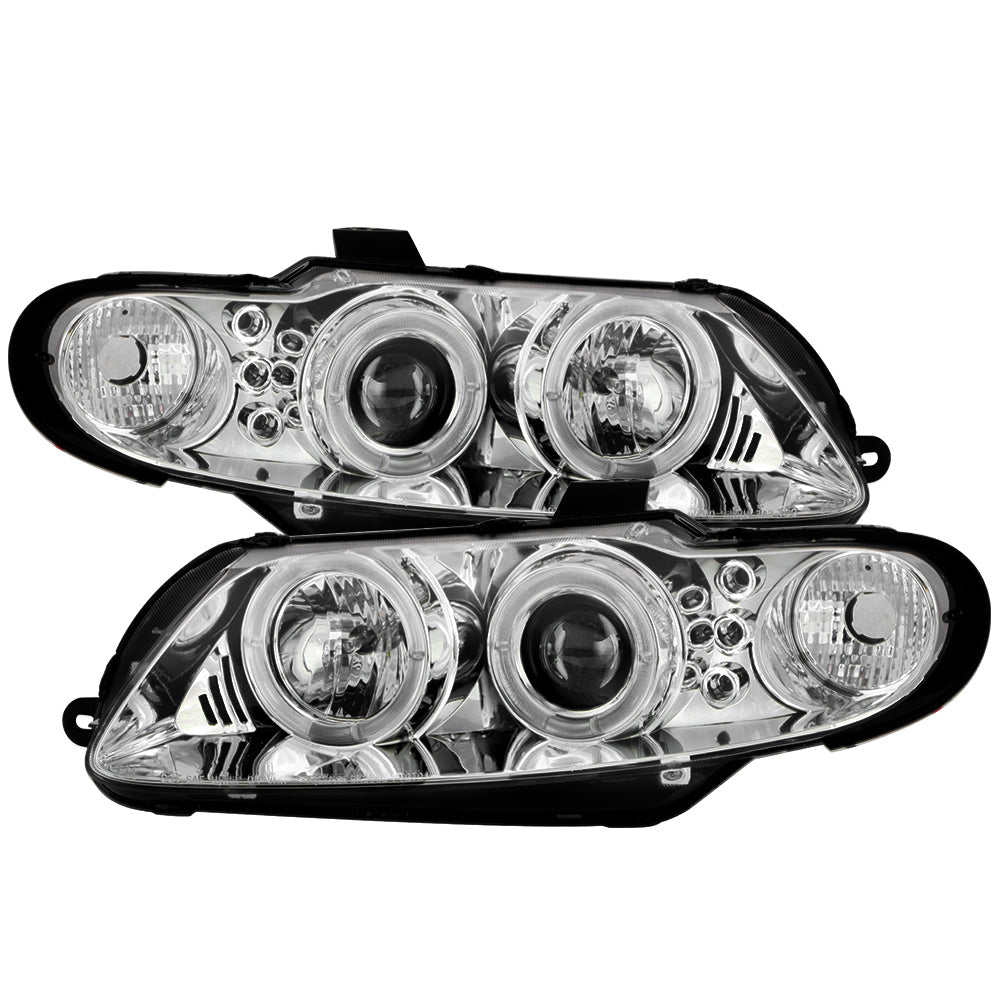 Spyder Pontiac GTO 04-06 Projector Headlights LED Halo LED Chrome High H1 Low H1 PRO-YD-PGTO04-HL-C 5011756