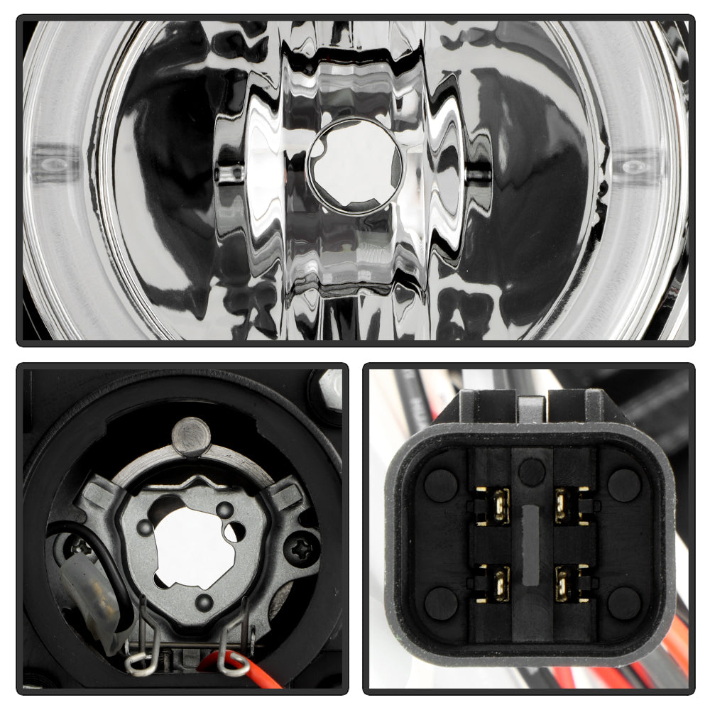 Spyder Pontiac GTO 04-06 Projector Headlights LED Halo LED Chrome High H1 Low H1 PRO-YD-PGTO04-HL-C 5011756