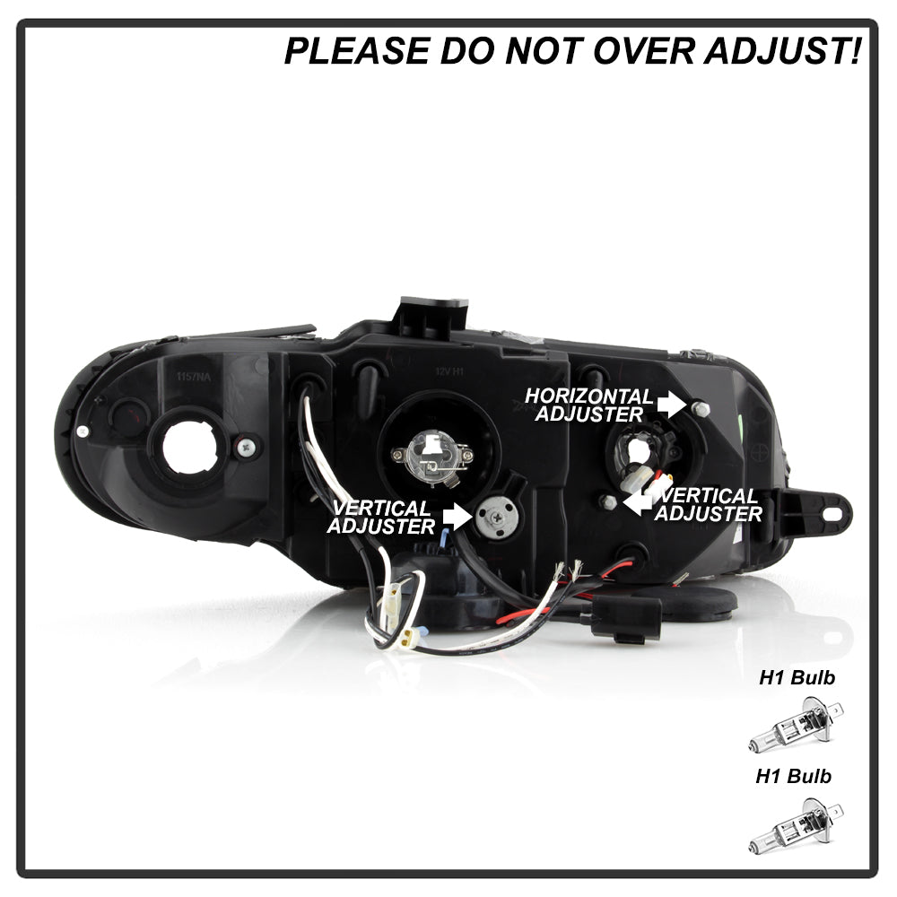 Spyder Pontiac GTO 04-06 Projector Headlights LED Halo LED Chrome High H1 Low H1 PRO-YD-PGTO04-HL-C 5011756
