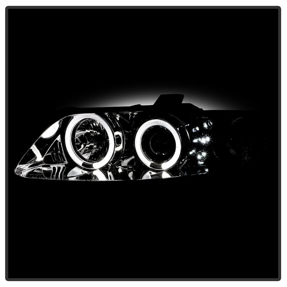 Spyder Pontiac GTO 04-06 Projector Headlights LED Halo LED Chrome High H1 Low H1 PRO-YD-PGTO04-HL-C 5011756