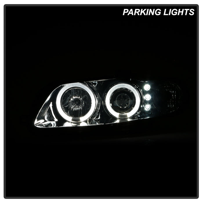 Spyder Pontiac GTO 04-06 Projector Headlights LED Halo LED Smoke High H1 Low H1 PRO-YD-PGTO04-HL-SM 5034007