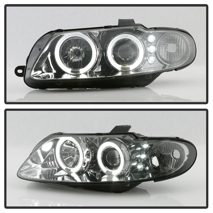Spyder Pontiac GTO 04-06 Projector Headlights LED Halo LED Smoke High H1 Low H1 PRO-YD-PGTO04-HL-SM 5034007