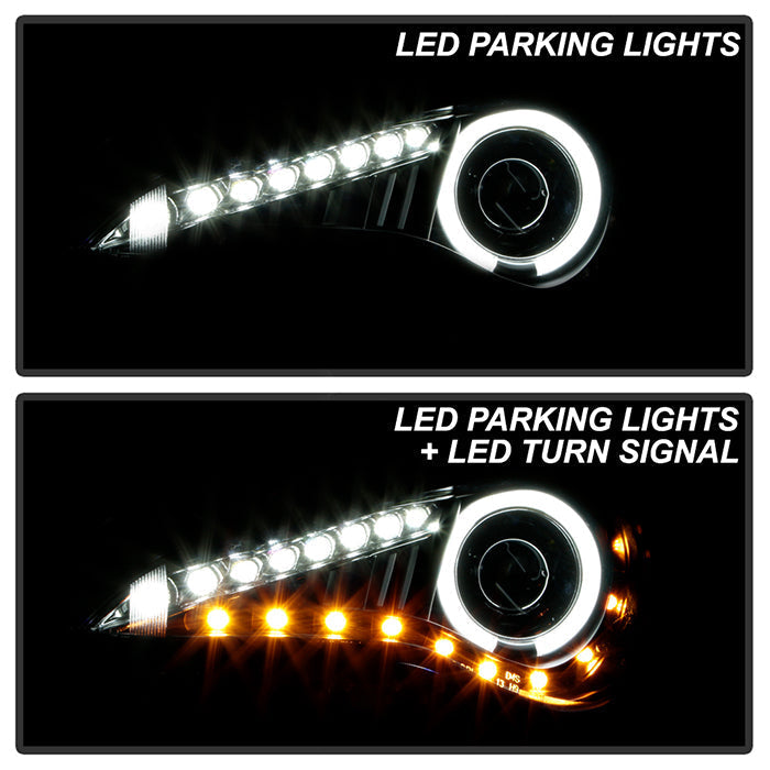 Spyder Scion FRS 12-14 Projector Headlights CCFL Halo DRL LED Black PRO-YD-SFRS12-CCFL-BK 5075383