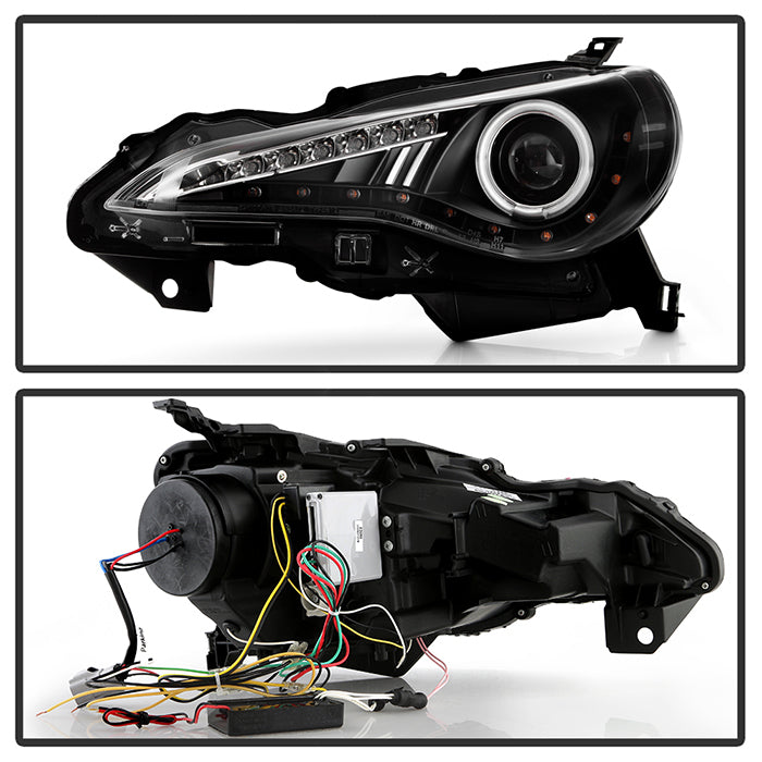 Spyder Scion FRS 12-14 Projector Headlights CCFL Halo DRL LED Black PRO-YD-SFRS12-CCFL-BK 5075383