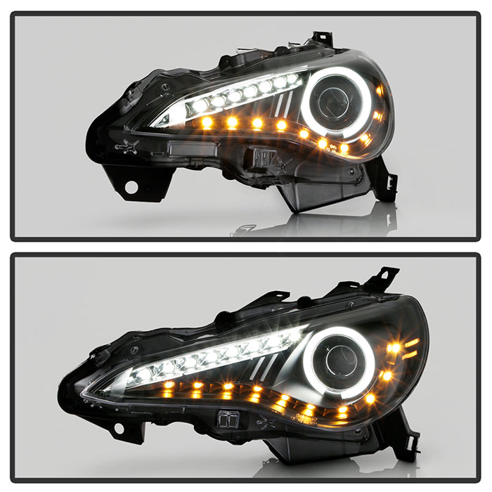 Spyder Scion FRS 12-14 Projector Headlights CCFL Halo DRL LED Black PRO-YD-SFRS12-CCFL-BK 5075383
