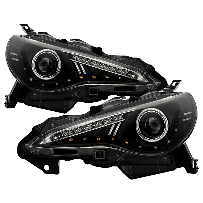 Spyder Subaru BRZ 12-14 Projector Headlights- DRL LED Black PRO-YD-SUBRZ12-BK 5075475