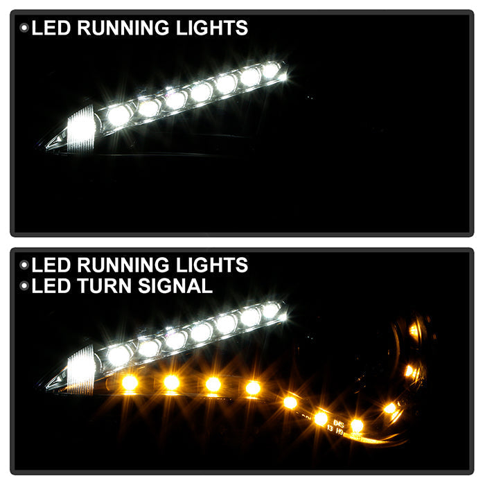Spyder Subaru BRZ 12-14 Projector Headlights- DRL LED Black PRO-YD-SUBRZ12-BK 5075475