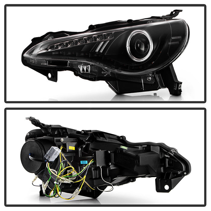 Spyder Subaru BRZ 12-14 Projector Headlights- DRL LED Black PRO-YD-SUBRZ12-BK 5075475
