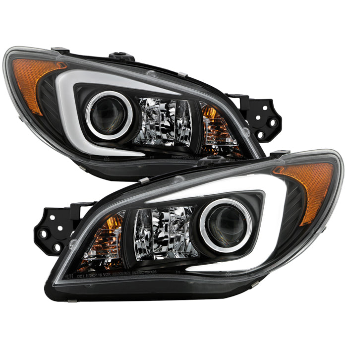 Spyder Subaru WRX 06-07 Projector Headlights - HID Model Only - Black PRO-YD-SWRX06-HID-LBDRL-BK 5083913