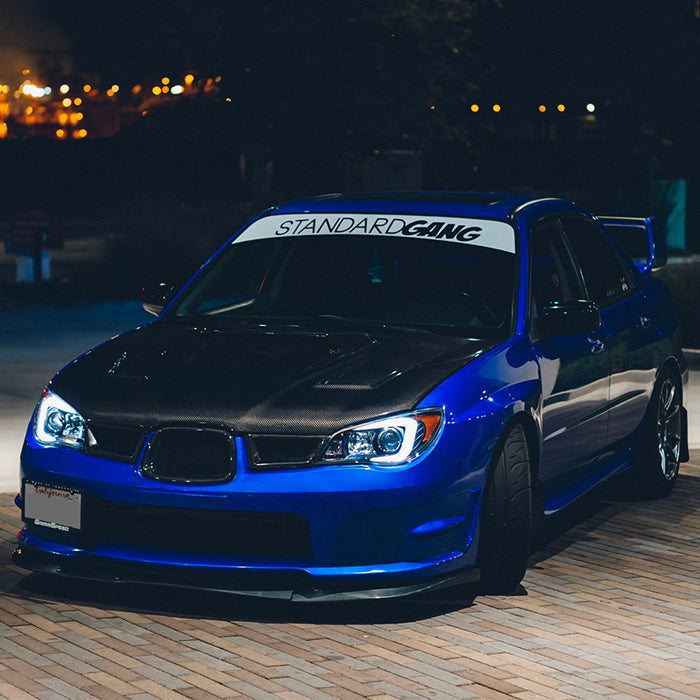 Spyder Subaru WRX 06-07 Projector Headlights - HID Model Only - Black PRO-YD-SWRX06-HID-LBDRL-BK 5083913