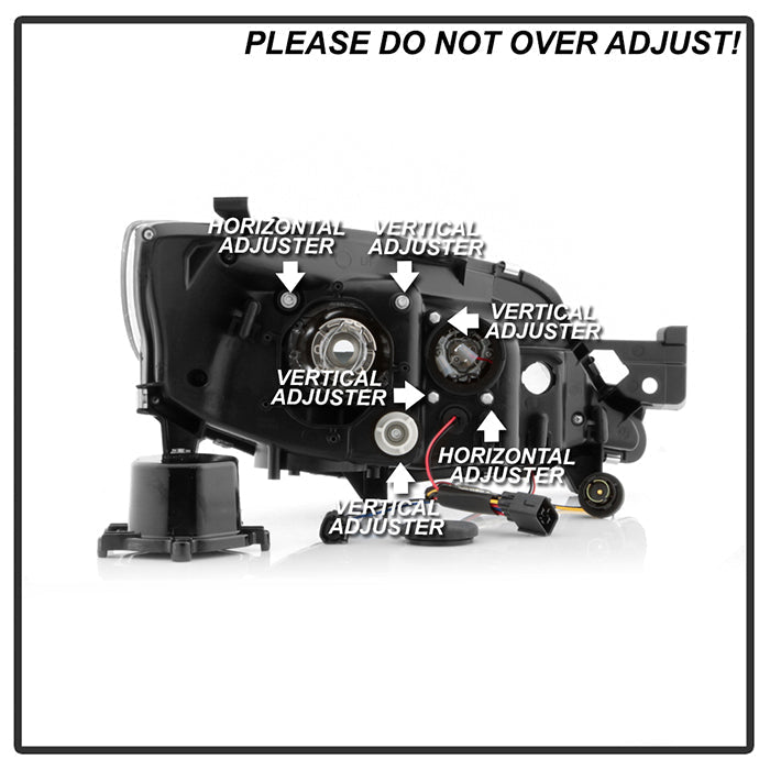 Spyder Subaru WRX 08-09 Projector Headlights - HID Model Only - Black PRO-YD-SWRX08-HID-LBDRL-BK 5083937