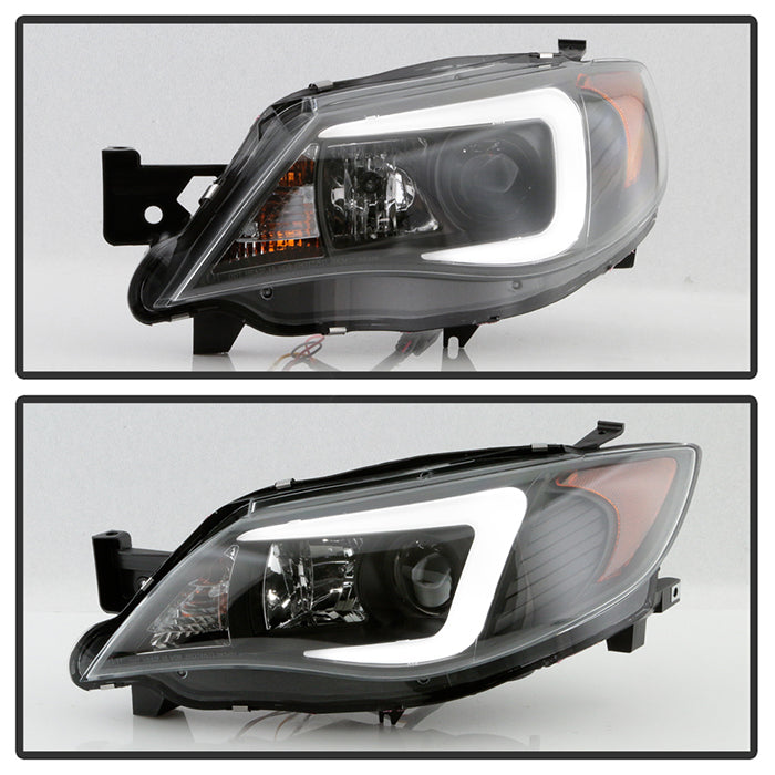 Spyder Subaru WRX 08-09 Projector Headlights - HID Model Only - Black PRO-YD-SWRX08-HID-LBDRL-BK 5083937