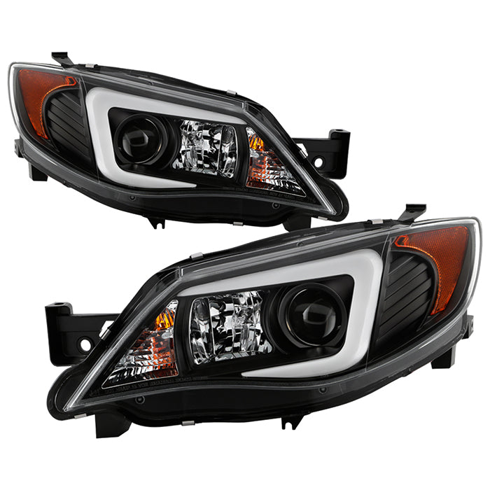 Spyder Subaru WRX 08-09 Projector Headlights - Halogen Model Only - Black PRO-YD-SWRX08-LBDRL-BK 5083944