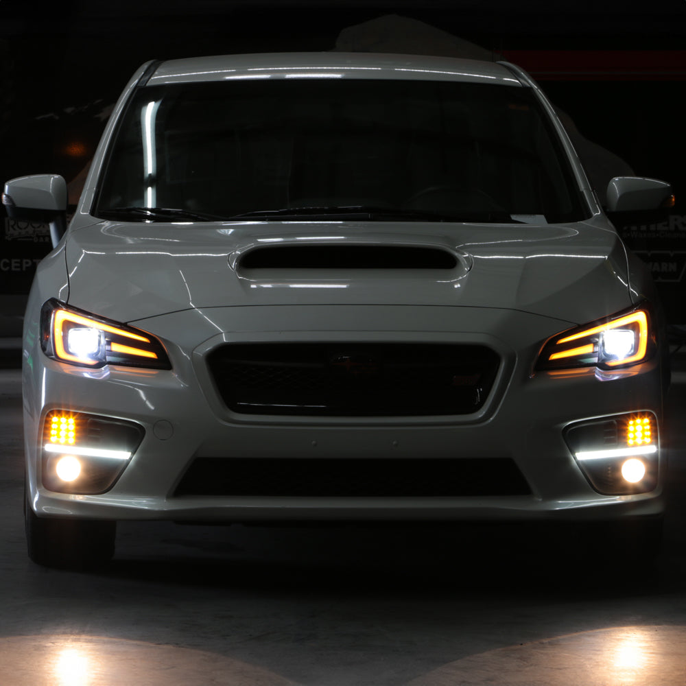 Spyder Subaru Impreza WRX 15-20 Halogen High-Power LED Headlights- Black PRO-YD-SWRX15HALAP-SBSEQ-BK 5088093