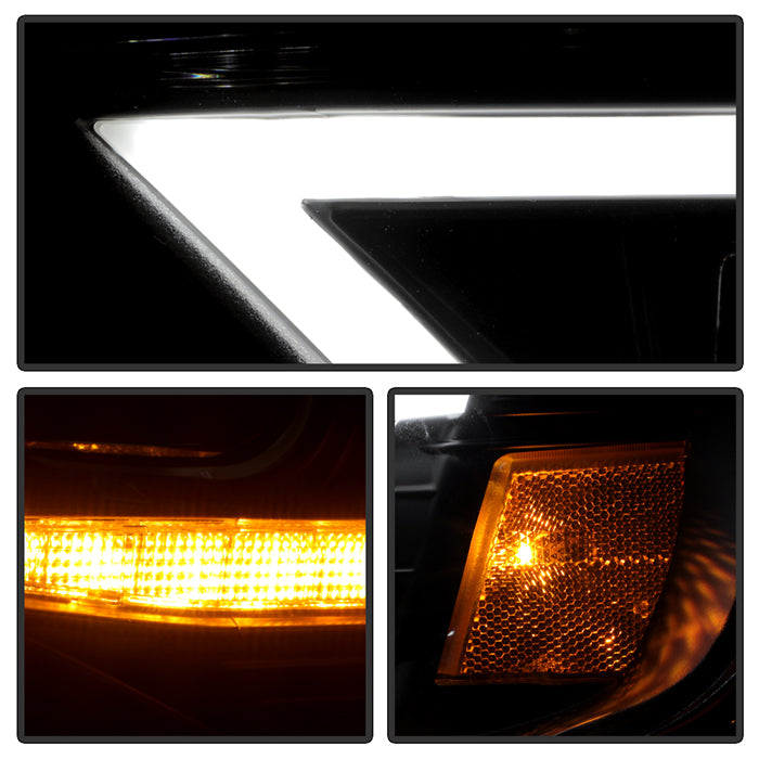 SPYDER 14-20 Toyota 4Runner Projector Headlights w/Seq. LED Turn Sig. LED White Light Bar Park Light 5088154