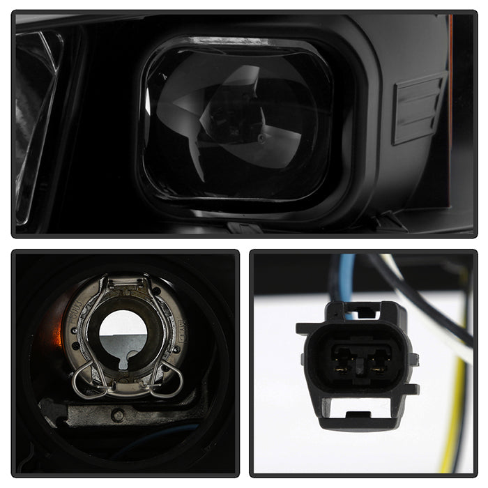 SPYDER 14-20 Toyota 4Runner Projector Headlights w/Seq. LED Turn Sig. LED White Light Bar Park Light 5088154