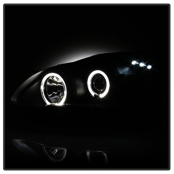 Spyder Projector Headlights | Toyota Corolla 2003-2008 | LED Halo, Black