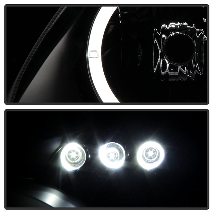 Spyder Projector Headlights | Toyota Corolla 2003-2008 | LED Halo, Black
