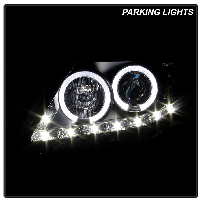 Spyder Toyota Corolla 09-10 Projector Headlights LED Halo DRL Blk High H1 Low H1 PRO-YD-TC09-DRL-BK 5032515