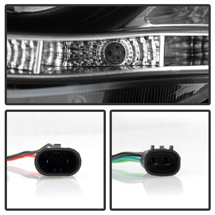 Spyder Toyota Corolla 09-10 Projector Headlights LED Halo DRL Blk High H1 Low H1 PRO-YD-TC09-DRL-BK 5032515