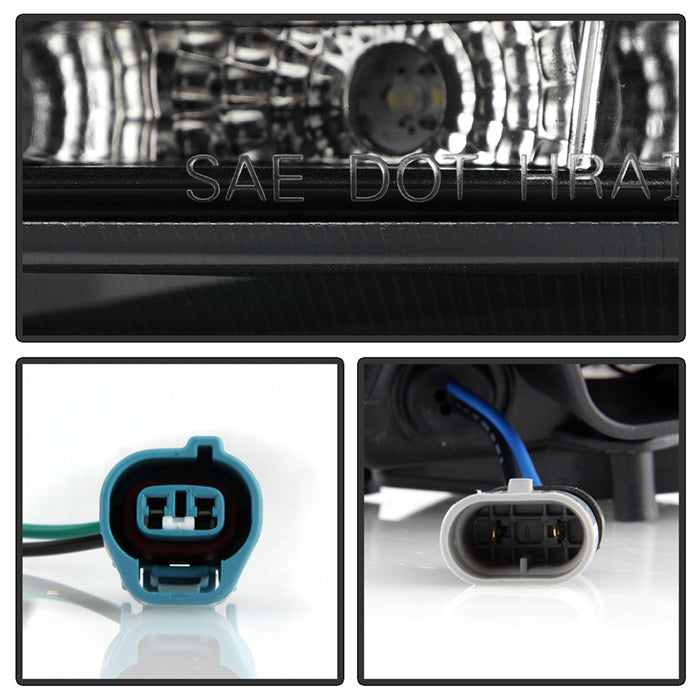 Spyder Toyota Corolla 09-10 Projector Headlights LED Halo DRL Blk High H1 Low H1 PRO-YD-TC09-DRL-BK 5032515
