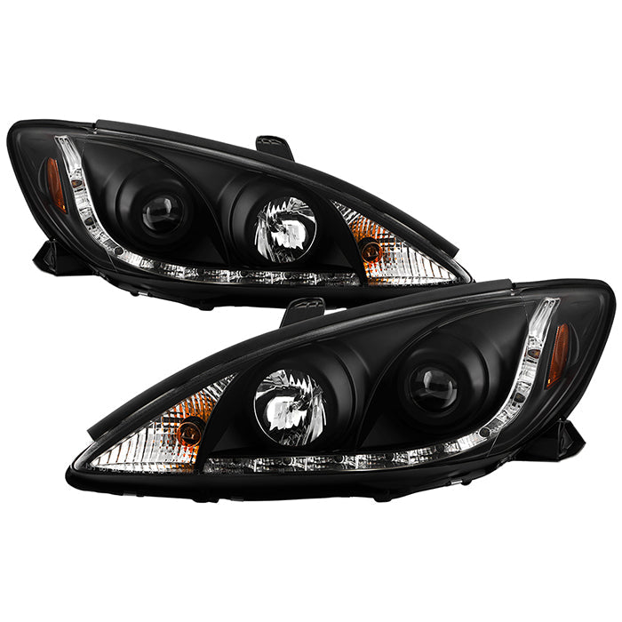 Spyder Toyota Camry 02-06 Projector Headlights DRL Black High H1 Low H1 PRO-YD-TCAM02-DRL-BK 5042798