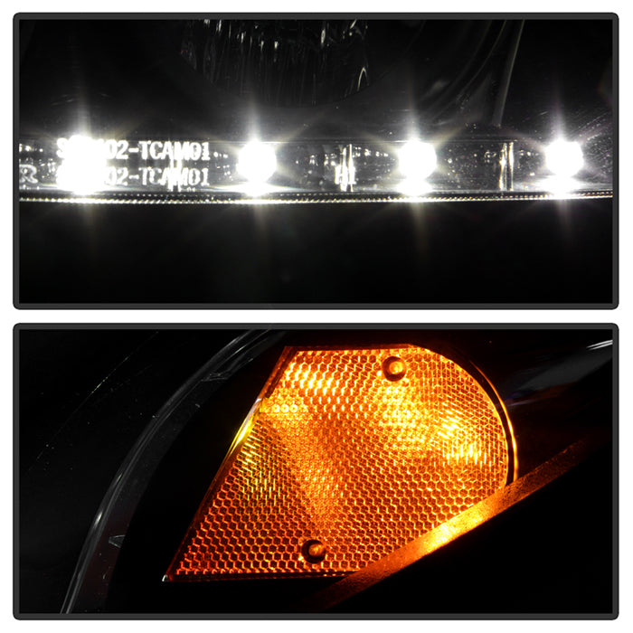Spyder Toyota Camry 02-06 Projector Headlights DRL Black High H1 Low H1 PRO-YD-TCAM02-DRL-BK 5042798