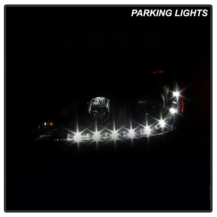 Spyder Toyota Camry 02-06 Projector Headlights DRL Black High H1 Low H1 PRO-YD-TCAM02-DRL-BK 5042798