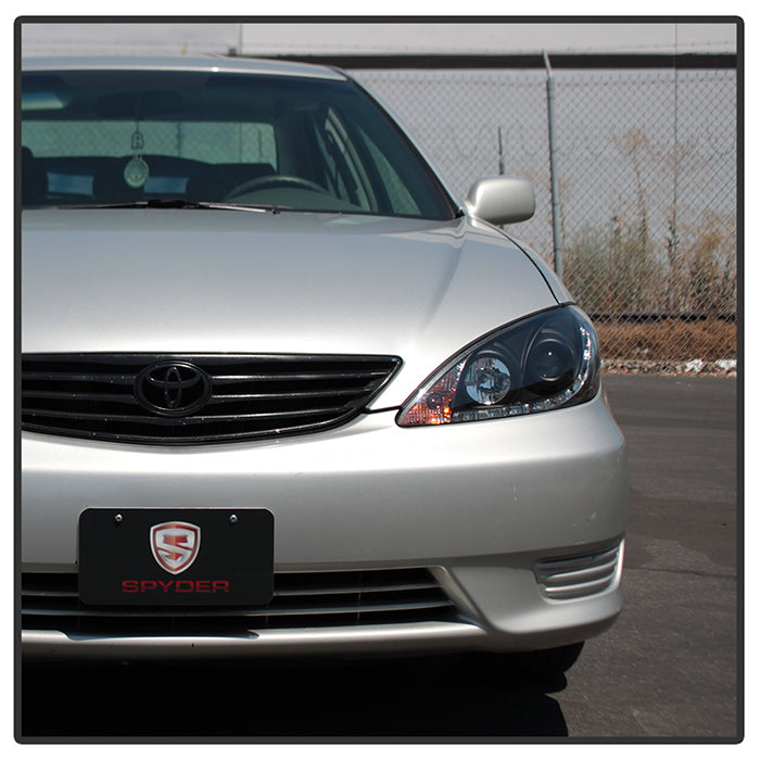 Spyder Toyota Camry 02-06 Projector Headlights DRL Black High H1 Low H1 PRO-YD-TCAM02-DRL-BK 5042798
