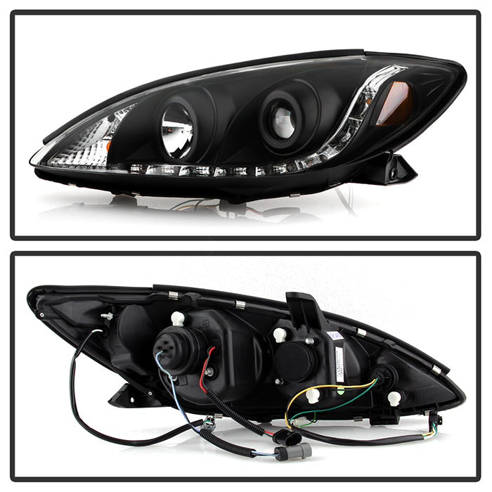 Spyder Toyota Camry 02-06 Projector Headlights DRL Black High H1 Low H1 PRO-YD-TCAM02-DRL-BK 5042798