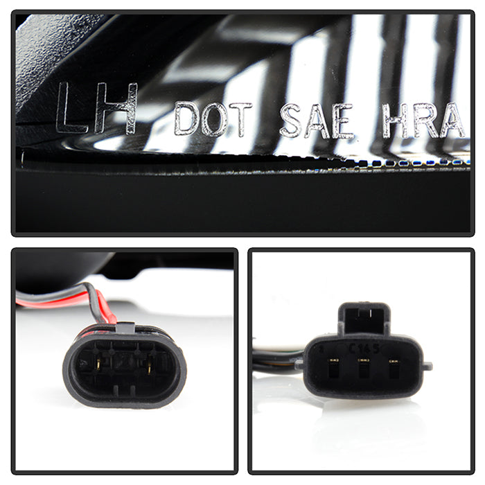 Spyder Toyota Camry 02-06 Projector Headlights DRL Black High H1 Low H1 PRO-YD-TCAM02-DRL-BK 5042798