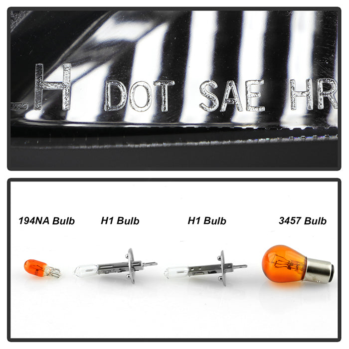 Spyder Toyota Camry 02-06 Projector Headlights LED Halo LED Black High H1 Low H1 PRO-YD-TCAM02-HL-BK 5064301