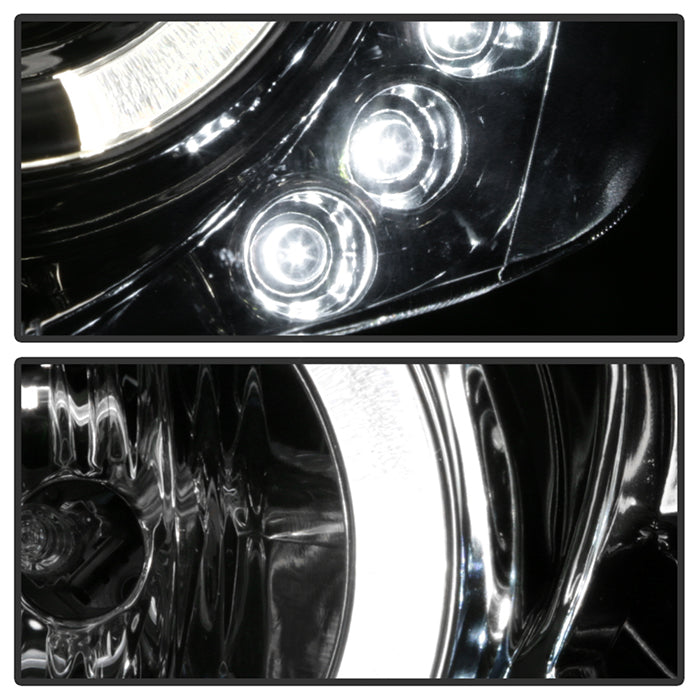Spyder Toyota Camry 02-06 Projector Headlights LED Halo LED Chrome High H1 Low H1 PRO-YD-TCAM02-HL-C 5064318