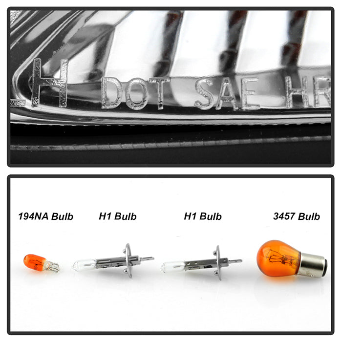 Spyder Toyota Camry 02-06 Projector Headlights LED Halo LED Chrome High H1 Low H1 PRO-YD-TCAM02-HL-C 5064318