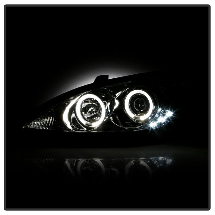 Spyder Toyota Camry 02-06 Projector Headlights LED Halo LED Chrome High H1 Low H1 PRO-YD-TCAM02-HL-C 5064318