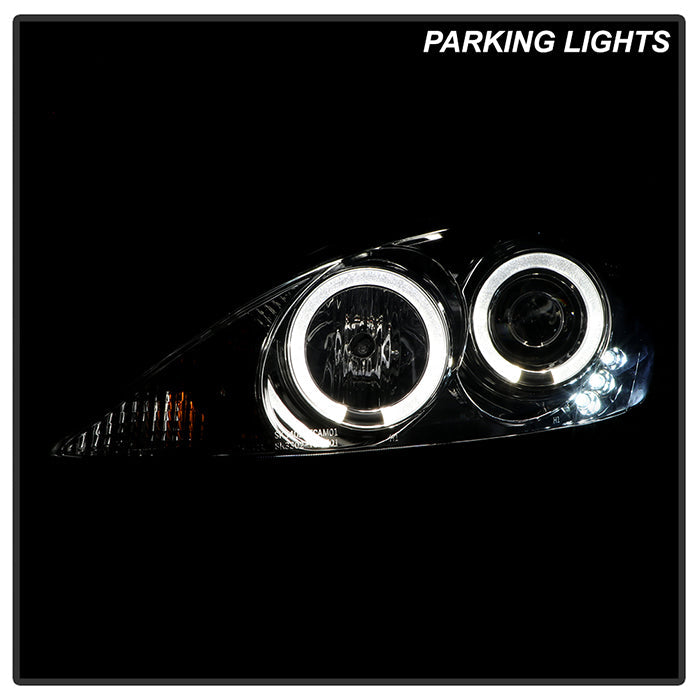 Spyder Toyota Camry 02-06 Projector Headlights LED Halo LED Smoke High H1 Low H1 PRO-YD-TCAM02-HL-SM 5064325